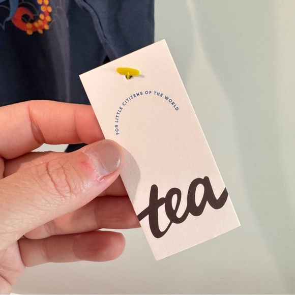 NWT Tea Collection Minhwa Octopus Graphic Tee in Indigo Size 3T - Picture 2 of 7